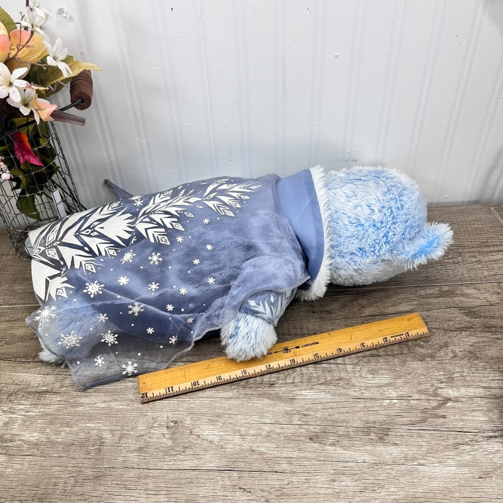 Build A Bear Princess Sparkle Blue Bear‎ Plush Disney Frozen Elsa Dress - Picture 6 of 10